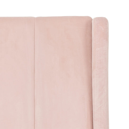 Amelia 3FT Bed - Pink Velvet Fabric